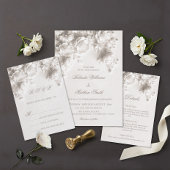 Elfenbein 3D Rosen Hochzeit Danke Runder Aufkleber