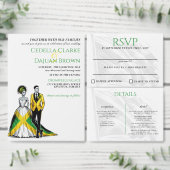Jamaica Couple RSVP Karte (Personalisiere diese Kollektion eines unabhängigen Creators.)