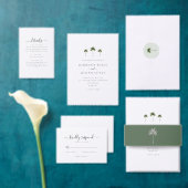 Elegantes minimalistisches Palmbaum-Hochzeitsprogr Programm (Personalisiere diese Kollektion eines unabhängigen Creators.)