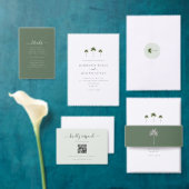 Elegante Beige Tropical Palm Tree Wedding Gästebuch (Personalisiere diese Kollektion eines unabhängigen Creators.)