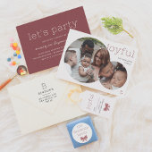 Freude | Watercolor Bow Moderne Weihnachten Geschenkanhänger