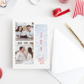 Freuen Frosty Blue und Red Bright fröhliche Rückke Weinetikett