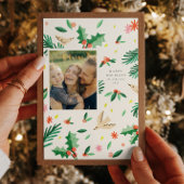 Joyful Woodland Bird Weihnachtszettel Seidenpapier