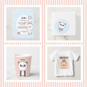 Niedlich Kawaii Bunny 1. Geburtstag Einladung