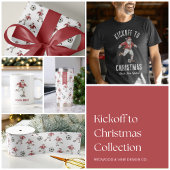 Soccer Santa Christmas Return Address