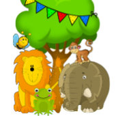 Niedliche Tiere Individuell gestaltbare Kindertass Pappbecher