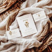 Kintsugi Floral Tooth Graduation Party Einladung