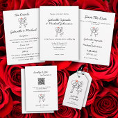 Handgezogener Zeichnend handgeschriebener Doodle S Einladung