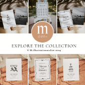 Moderne handgezeichnete Hochzeit rettet das Datum Save The Date