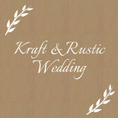 Kraft & Rustikale Hochzeit Napkins Serviette