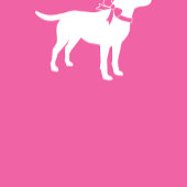 Labrador Theme Dog Baby Dusche Pink Labrador Dankeskarte