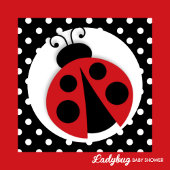 Ladybug Babydusche oder Geburtstagsparty Serviette