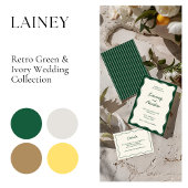 Retro Hand Gezeichnet Illustrierte Hochzeit Serviette