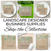 Landscape Designer Greenery Logo Visitenkarte