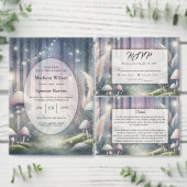 Lanternlight Dreams Bezaubernde Waldhochzeit Einladung (Personalisiere diese Kollektion eines unabhängigen Creators.)