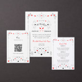 Vegas Cupid's Hearts and Diamonds Wedding RSVP Car (Personalisiere diese Kollektion eines unabhängigen Creators.)