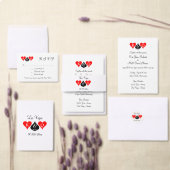 Las Vegas Hochzeitsnapkins mit Monogramm-Anzügen Serviette (Personalisiere diese Kollektion eines unabhängigen Creators.)