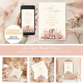 Letztes Rodeo Boots Floral Cowgirl Brautparty Dankeskarte