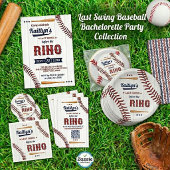 Letztes Swing vor dem Ring! Baseball-Brautparty Pappteller