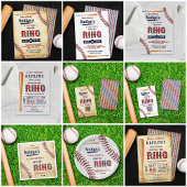 Letztes Swing vor dem Ring! Baseball-Brautparty Serviette