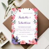 Lavendel-Blumen-Hochzeit-Dankeskarten Dankeskarte