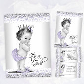 Lavender Lila Gray Baby Dusche Geschenkbuch Notizblock