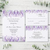 Lavender Greenery Floral Wasserfarbene Save The Date (Personalisiere diese Kollektion eines unabhängigen Creators.)