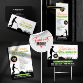 Landscaping Lawn Mowing Visitenkarte