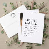 Elegant kühne moderne QR Code Details Hochzeit Begleitkarte (Personalisieren Sie die Kollektion dieses unabhängigen Creators. Test)