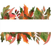 Blätter fallen. Hochzeitsmenü im Herbst