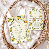 Lemon Blossom Garden Baby Shower Einladung