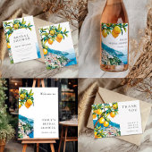 Lemon Citrus Amalfi Coast Engagement Partei Einladung
