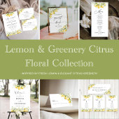 Lemon Citrus Wedding Rücksendeadresse