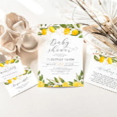 Summer Lemon Baby Dusche wie groß ist Mama's Bauch Poster