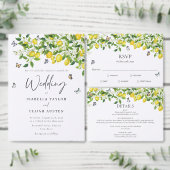 Wasserfarbe Zitrusfrüchte Hochzeit Einladung (Personalisiere diese Kollektion eines unabhängigen Creators.)