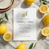 Lemon Wedding Seating Chart | Amalfi Coast Wedding Poster