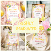 Frisch graduierte Limonade-Lemon-Graduationsparty Weinetikett