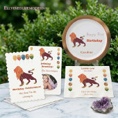 Fun Leo Erster Geburtstag & Gold Confetti Serviette