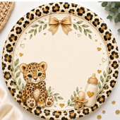 Leopard für Baby Shower Untersetzer