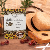 Leopard Print 50. Geburtstag für Frau Einladung