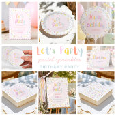 Pastell-Streusel-Geburtstag Pappteller