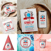 Lass's Bowl! Fun Kids 5th Birthday Party Bowling Button