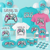 Level Up Birthday Gamer Party Favor, Custom Video  Pappbecher