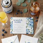Light Blue Floral Advice for the Bride Card