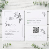 Lily of Valley | Weiß Save the Date v2 Einladung (Personalisiere diese Kollektion eines unabhängigen Creators.)