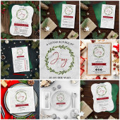 Kleine Broschüre mit der Weihnachtsdusche Begrüßun Banner