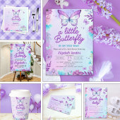 Butterfly Baby Shower Napkins | Pink & Purple  Serviette