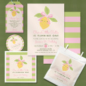 Rosa & Grün Retro minimalist gestreift Geschenkpapier Set