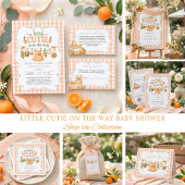 Orange Gingham Baby Shower