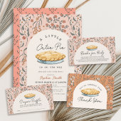 Kleine Süsse Pie Orange Floral Baby Dusche Pappteller